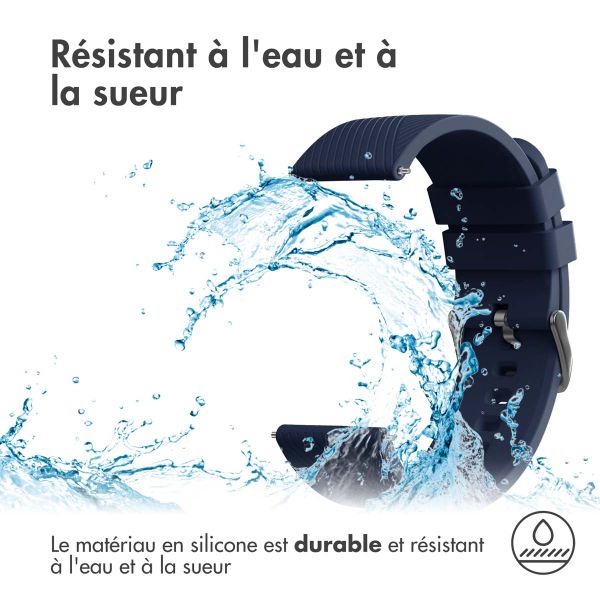 imoshion Bracelet en silicone - Connexion universelle de 20 mm - Bleu foncé