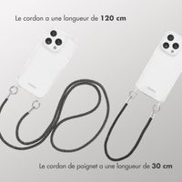 imoshion Set de cordons pour téléphone avec paillettes – Noir