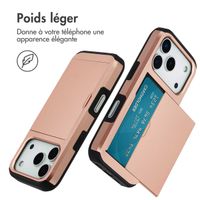 imoshion Coque arrière avec porte-cartes Apple iPhone 17 Pro - Rose Doré