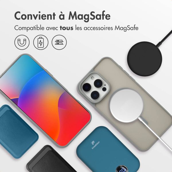 imoshion Coque Color Guard avec MagSafe iPhone 15 Pro Max - Gris