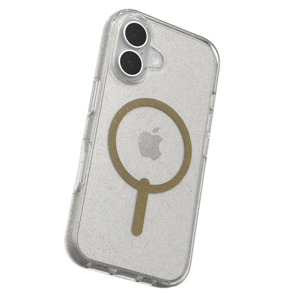 ZAGG Coque Milan Snap avec MagSafe iPhone 16 - Gold Glitter