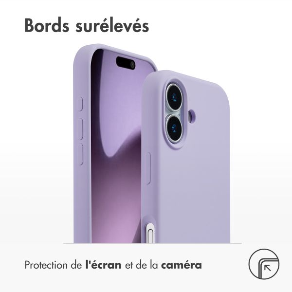 Accezz Coque Liquid Silicone avec MagSafe Apple iPhone 17 - Violet