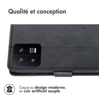 imoshion Étui de téléphone portefeuille Luxe Xiaomi 13 - Noir