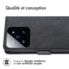 imoshion Étui de télephone portefeuille Xiaomi 14T Pro - Noir
