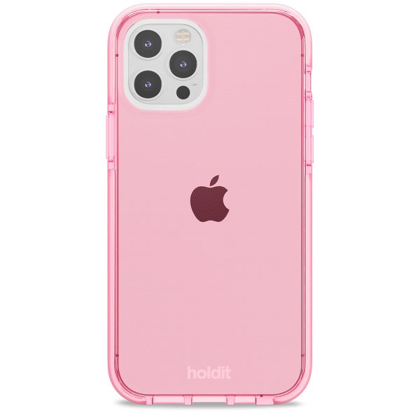 Holdit Coque Seethru iPhone 12 (Pro) - Bright Pink