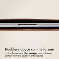 Accezz Leather Pochette ordinateur Apple MacBook 14 pouces - Cognac