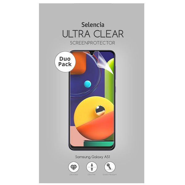 Selencia Protection d'écran Duo Pack Ultra Clear Samsung Galaxy A51