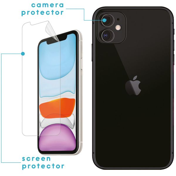imoshion 3-Pack de protection d'écran + Protection en verre Appareil photo Apple iPhone 11