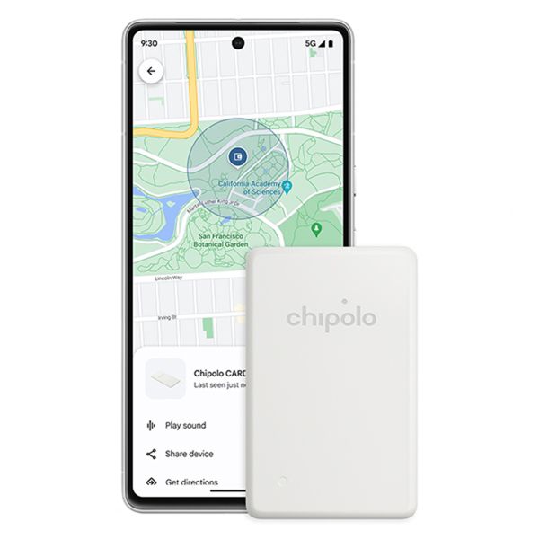 Chipolo CARD Point - Traceur Bluetooth pour Android - 1 pack - Blanc