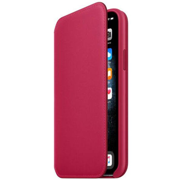 Apple Étui de téléphone Leather Folio iPhone 11 Pro - Raspberry