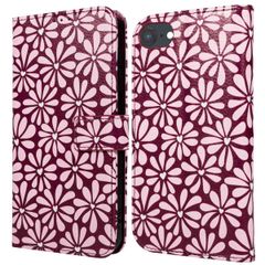 imoshion Étui de télephone portefeuille Design Apple iPhone SE (2022 / 2020) / 8 / 7 / 6(s) - Bloom Love Blush