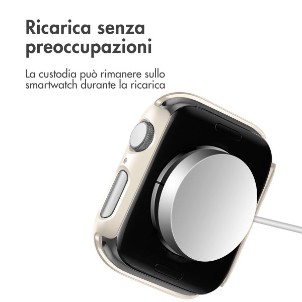 imoshion Coque rigide à couverture complète Apple Watch 4 / 5 / 6 / SE - 40 mm - Lumière stellaire