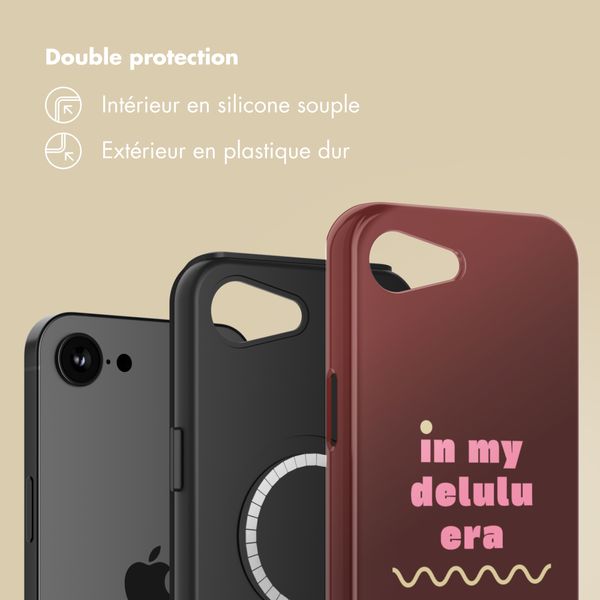Selencia Coque arrière Vivid avec MagSafe Apple iPhone 16e - Delulu