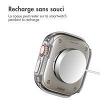 imoshion Coque rigide brillante à couverture complète Apple Watch Ultra / Ultra 2 / Ultra 3 - 49 mm - Argent