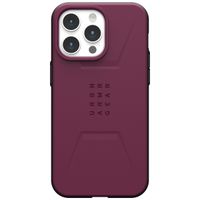 UAG Coque Civilian MagSafe Apple iPhone 15 Pro Max - Bordeaux