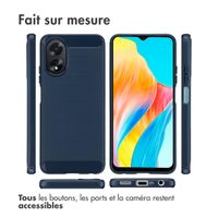 imoshion Coque Brushed Oppo A18 / Oppo A38 - Bleu foncé