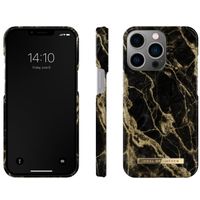 iDeal of Sweden Coque Fashion iPhone 13 Pro - Golden Smoke Marble