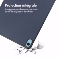 imoshion Coque tablette Trifold Apple iPad 11 (2025) 11 pouces A16 / iPad 10 (2022) 10.9 pouces - Bleu
