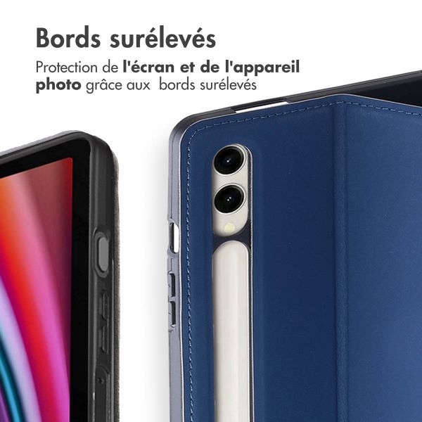 Accezz Coque tablette Classic Samsung Galaxy Tab S10 Plus / Tab S9 FE Plus / Tab S9 Plus - Bleu foncé