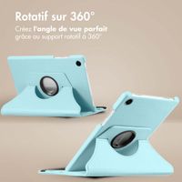 imoshion Coque tablette rotatif à 360° Samsung Galaxy Tab A9 8.7 pouces - Bleu clair