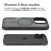 Accezz Coque Givrée Robuste avec MagSafe Apple iPhone 16 Pro - Noir