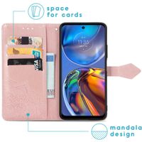 imoshion Etui de téléphone portefeuille Mandala Motorola Moto E32 / E32s - Rose Dorée