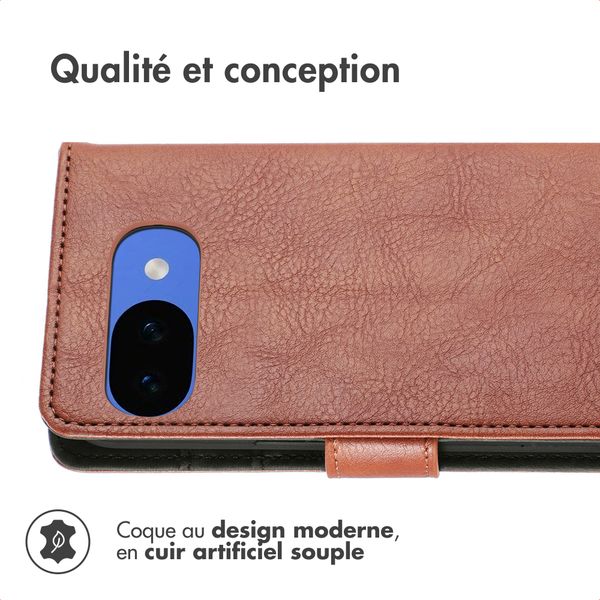 imoshion Étui de télephone portefeuille Google Pixel 10a - Marron