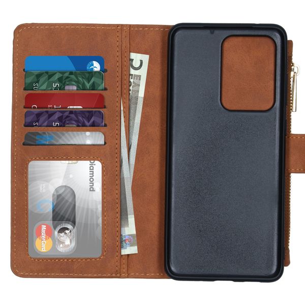 Porte-monnaie de luxe Samsung Galaxy S20 Ultra - Brun