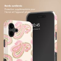 Selencia Coque arrière Vivid Apple iPhone 16 - Paisley Blush