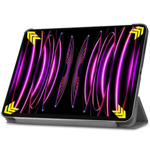 imoshion Coque tablette Trifold Apple iPad Pro 12.9 (2018/2020/2021/2022) - Gris