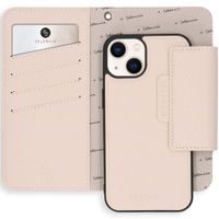 Selencia Etui portefeuille serpent amovible iPhone 13 - Blanc