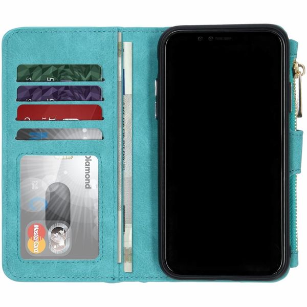 Porte-monnaie de luxe iPhone Xr - Turquoise
