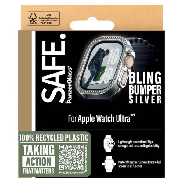 PanzerGlass Bling Bumper Apple Watch Ultra / Ultra 2 / Ultra 3 - 49 mm - Silver