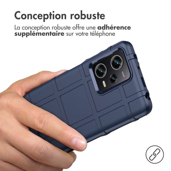 imoshion Coque Arrière Rugged Shield Xiaomi Poco X5 Pro 5G - Bleu foncé