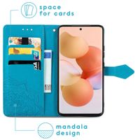 imoshion Etui de téléphone portefeuille Mandala Xiaomi 12 / 12X - Turquoise