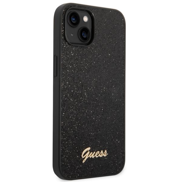 Guess Coque Glitter Flakes Apple iPhone 14 - Noir