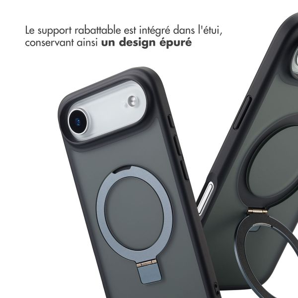 Accezz Coque Ring Stand avec MagSafe Apple iPhone Air - Noir