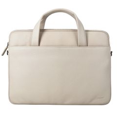 Accezz Leather Sac ordinateur 16 pouces - Beige