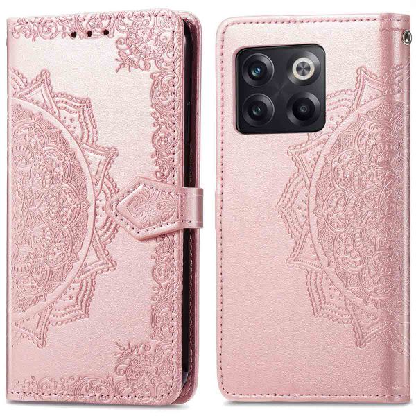 imoshion Etui de téléphone portefeuille Mandala OnePlus 10T - Rose Dorée