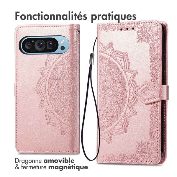 imoshion Etui de télephone Mandala Google Pixel 10 / 10 Pro - Rose Doré