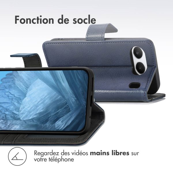 imoshion Étui de téléphone portefeuille Luxe OnePlus Nord 4 - Bleu foncé