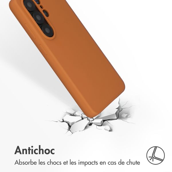 Accezz Coque Liquid Silicone avec MagSafe Samsung Galaxy S26 Ultra - Orange