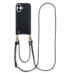 Selencia Coque de télephone Nova avec cordon et porte-cartes Apple iPhone 17 - Noir