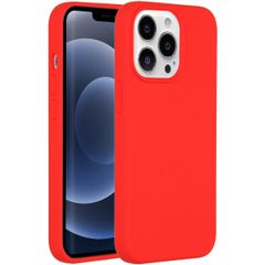 Accezz Coque Liquid Silicone iPhone 13 Pro - Rouge