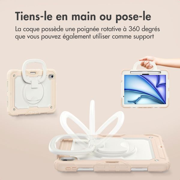 imoshion Coque tablette kidsproof Rugged Apple iPad Air 11 pouces (2025) M3 / (2024) M2 - Rose clair