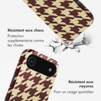 Selencia Coque arrière Vivid avec MagSafe Apple iPhone Air - Pied-de-Poule