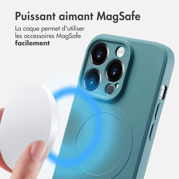 imoshion Coque Couleur avec MagSafe iPhone 14 Pro  - Smoke Green