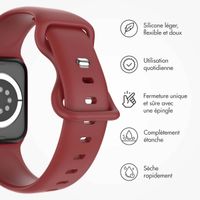 imoshion Bracelet en silicone⁺ Apple Watch Series 1 á 9 / SE (38/40/41 mm) | Series 10 (42 mm) - Wine - Taille S/M