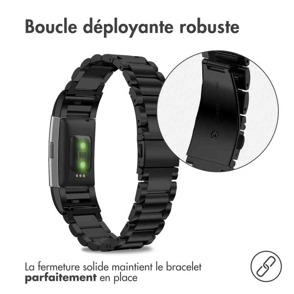 imoshion Bracelet en acier Fitbit Charge 2 - Noir