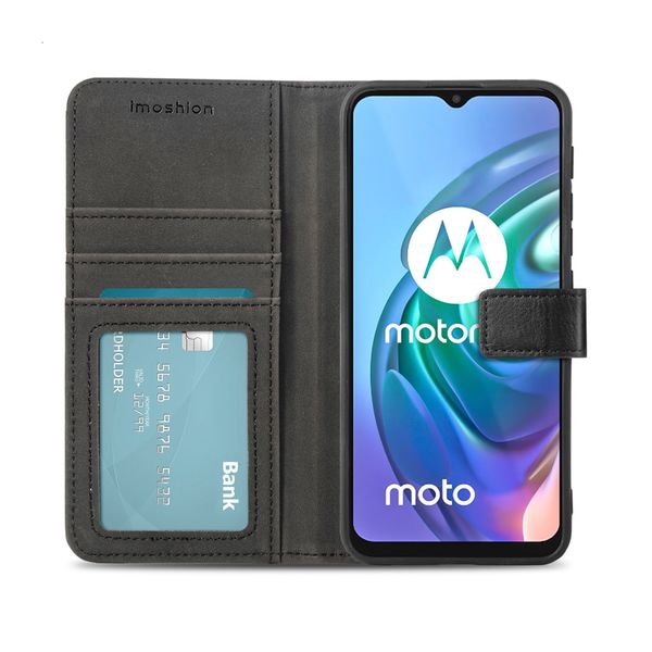 imoshion Étui de télephone portefeuille Motorola Moto G30 / G20 / G10 (Power) - Noir